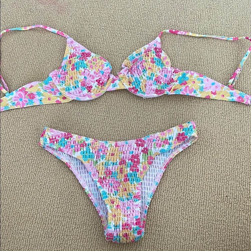 Colorful Floral Bikini Set